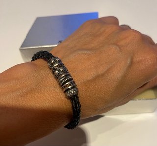 Pulsera Salvatore trenzada plata