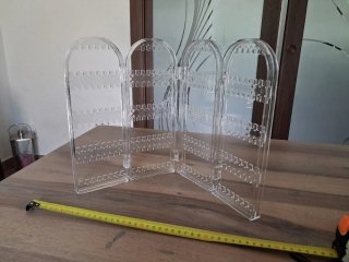 Espositore porta orecchini in plexiglass