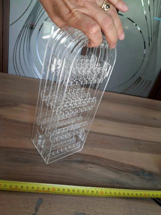 Espositore porta orecchini in plexiglass