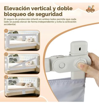 Barrera de Cama Infantil Ajustable