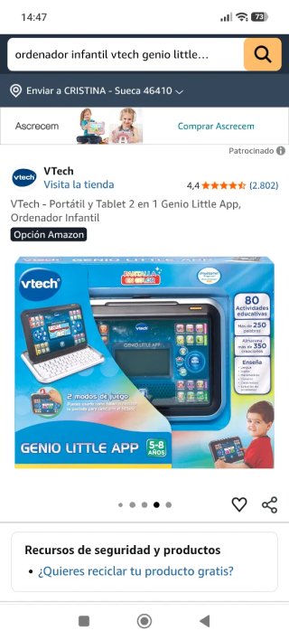 Computer educativo VTech Genio Little App per bambini