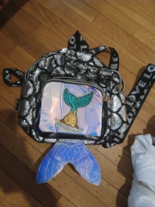 Mochila lentejuelas sirena