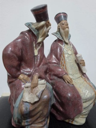Figura Lladró  "Magistrados" Porcelana Vintage