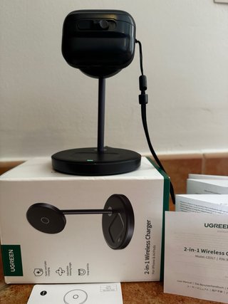 Cargador Inalámbrico UGREEN 2 en 1 iPhone/AirPods