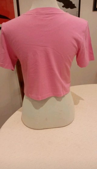 Adidas -T-Shirt Rosa con  Strass - Taglia S