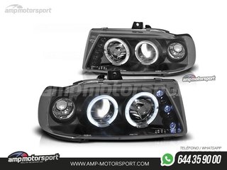 FAROS DELANTEROS OJOS DE ANGEL PARA SEAT IBIZA / CORDOBA 6K