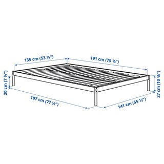 Cama Doble Ikea 135x190 + Colchón
