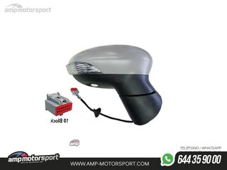 RETROVISOR COMPLETO DERECHO PARA FORD FIESTA MK7