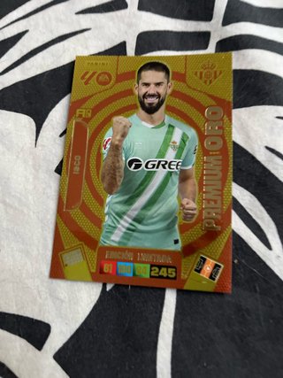 Carta Panini FC Premium Oro Isco