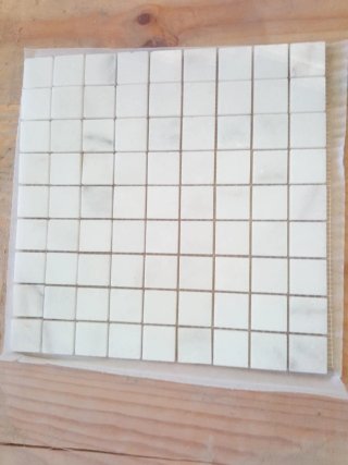 Mosaico Mármol Blanco pulido brillo -Maya 30x30cm