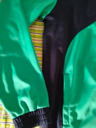 Chaqueta de chándal Fesd Talla L Verde y Negra