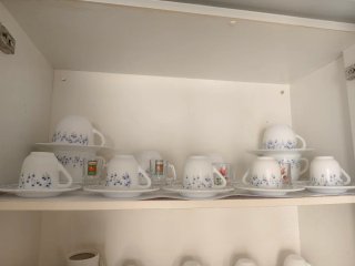 Juego de Tazas de Café. 12 tazas con sus platos