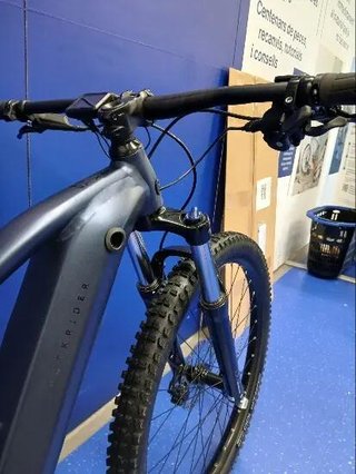 Bicicleta eléctrica montaña E-Expl 520 azul noche