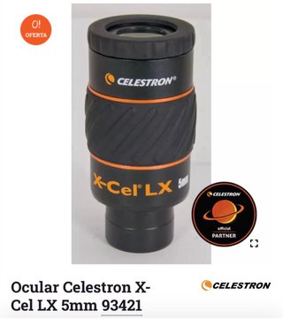 Ocular Telescopio 5mm Celestron 2
