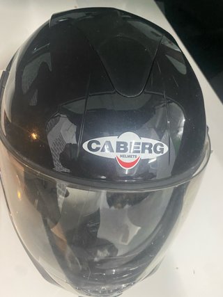 Casco de moto negro CABERG