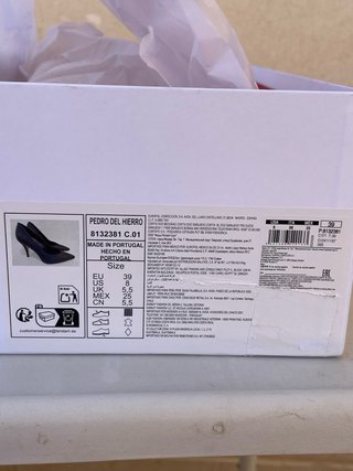 Pedro del Hierro Tacones Negros Talla 39