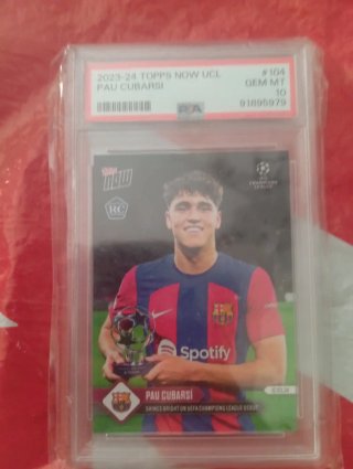 Cromo Cubarsí  PSA 10 topps now.