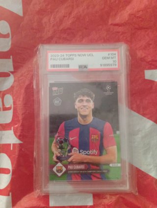 Cromo Cubarsí  PSA 10 topps now.
