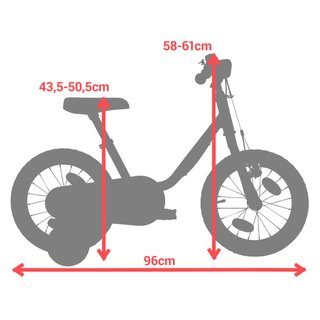 Bicicleta niños 14 pulgadas Btwin 100 Artic blanco 3-4,5