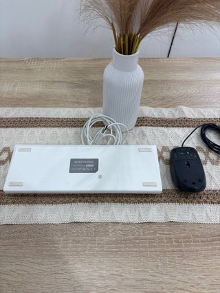 Teclado y Ratón Inalámbricos Blancos MARS GAMING