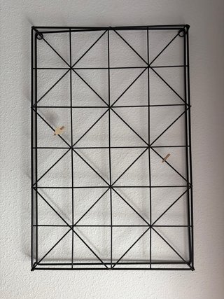 Marco de pared de metal negro