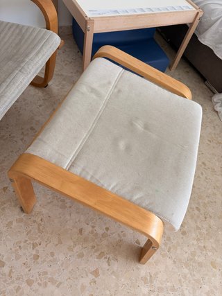 Reposapiés Ikea Madera Beige