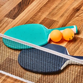 SET POSTE RED DE PING-PONG AJUSTABLE ROLLNET BLANCO/GRIS 2