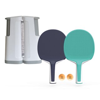 SET POSTE RED DE PING-PONG AJUSTABLE ROLLNET BLANCO/GRIS 2