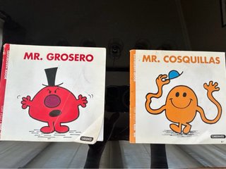 Libros de Mr Men . La mayoría en inglés, 2 español