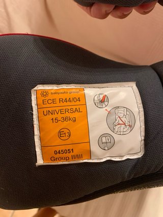 Alzador coche niños rojo y gris