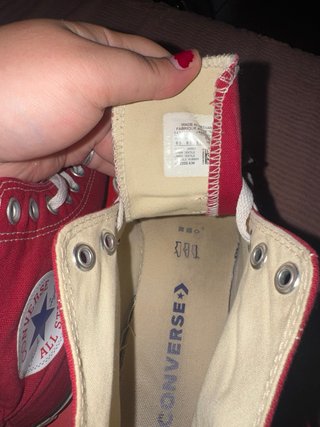 Converse Rosse Tg 39.5
