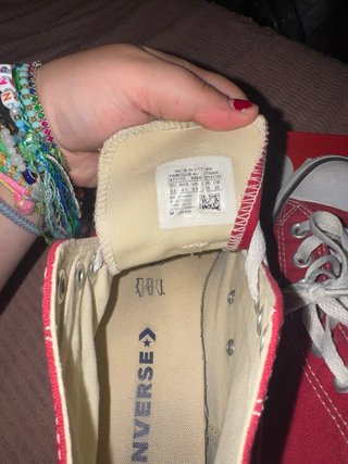 Converse Rosse Tg 39.5
