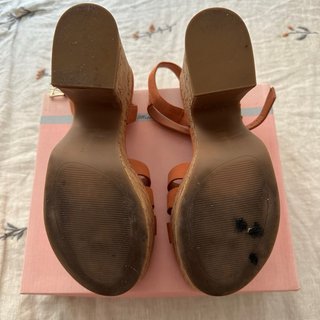 Sandalias Plataforma Naranja Stradivarius