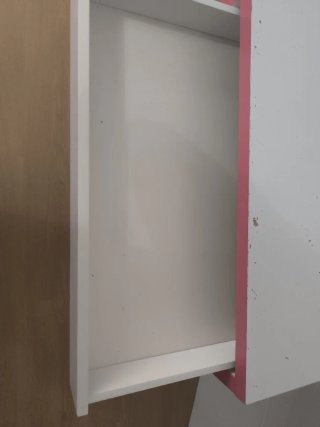 Escritorio Ikea Blanco y Rosa