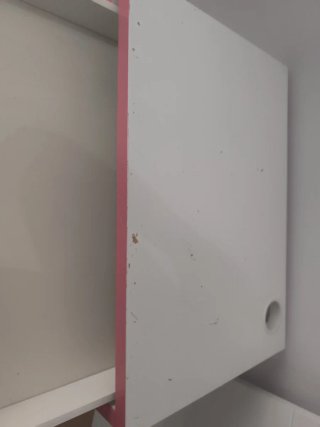 Escritorio Ikea Blanco y Rosa