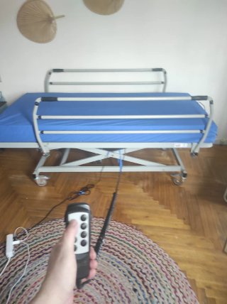 Cama articulada eléctrica hospital colchón nuevo.