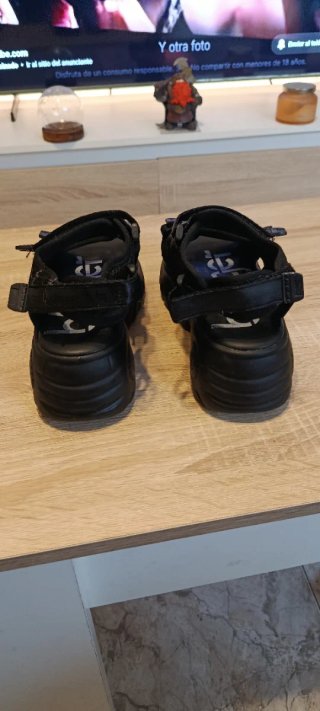 Sandalias negras plataforma mujer talla 37