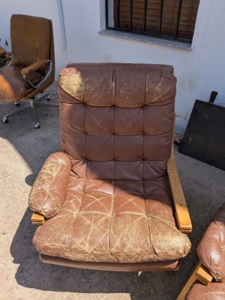 Sofá y 2 sillones vintage escandinavo