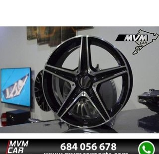 Juego 4 Llantas Mercedes 18 W205 Negra MB41