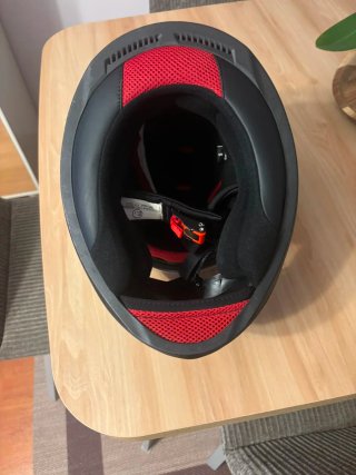 Casco Moto Niño Talla S Negro