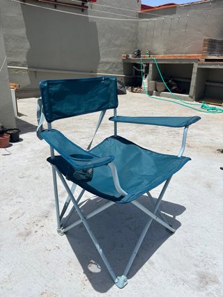 Silla de camping Decathlon azul