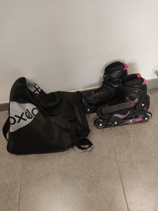 Patines en línea Oxelo + bolsa de transportable