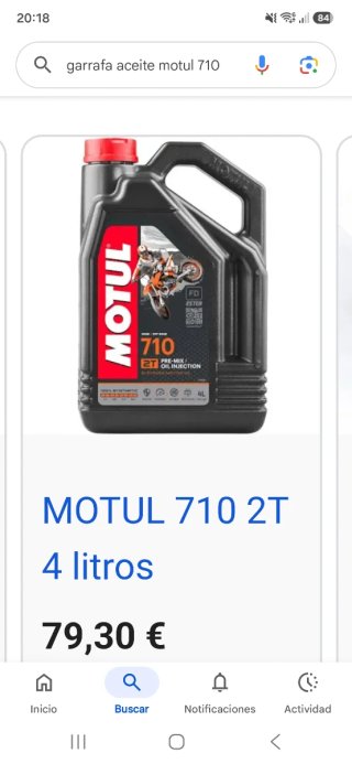 Aceite Motul 710 2T 4L