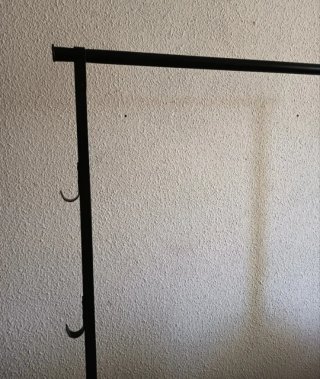 Perchero de forja negro