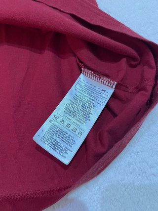 Camiseta Adidas Roja Blanca Manga corta Mujer M