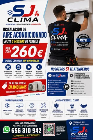 Instalador aire acondicionado