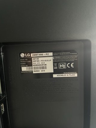 LG TV 28 Negro