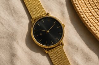 Reloj Harold Silver Negro/Dorado