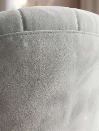 Silla giratoria terciopelo gris