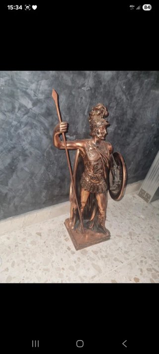 Figura Guerrero Griego Bronce